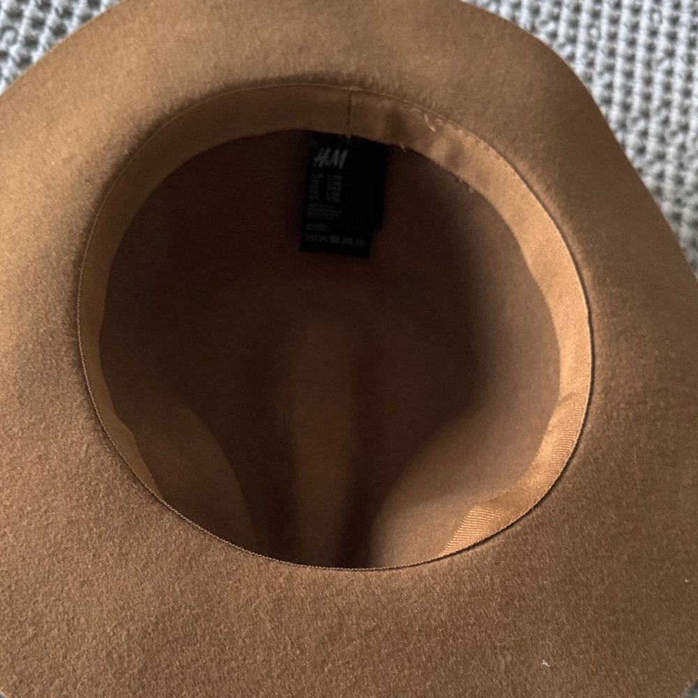 H&M Wool Classic Brown Fedora Hat - Picture 3 of 5